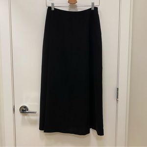 OAK + FORT Black Midi Skirt, Size Small